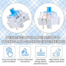 100 PCS Mechanical Keyboard Switches Keyboard Clicker 3 Pin   Replacement Keyboards Keys