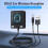 Car Adapter  6.0 Receiver Dual Mics USB  Adapter 3.5mm AUX Adapter  Wireless Receiver 4