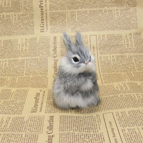 Cute Imitation Rabbit Bunny Window Decoration Artificial Statue Dining Table Decoration in Easter Restaurant D 2