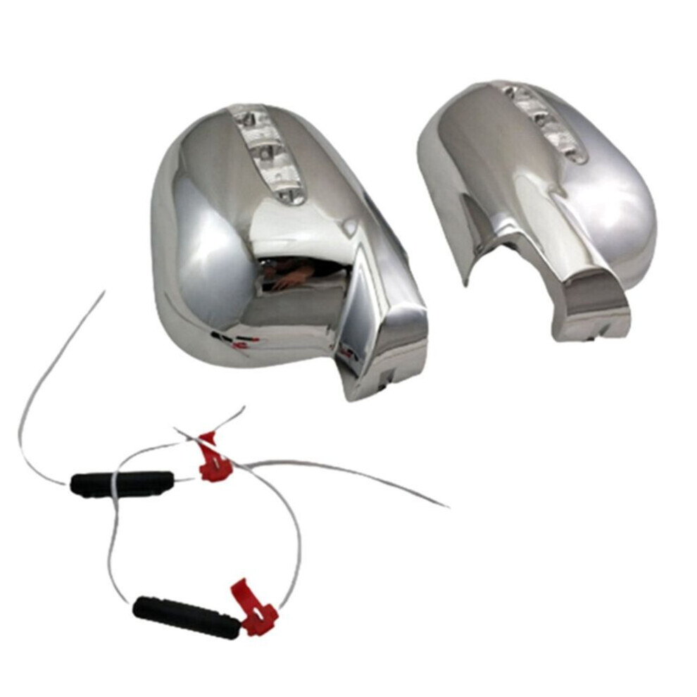 1Pair Car Rearview Mirror Covers With Led Line For - M-Class W163 Ml C 4313761780651