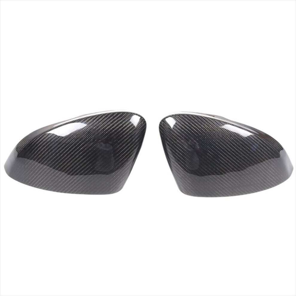 Carbon Fiber Rearview Mirror Cover For Jaguar F-Type 2013-2020 Door Si 3729528050867