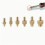 Brass Thread Embedded Kit Heat Insertion Tool Modify Finishing for 3D Printer Soldering Iron (16pcs) 6