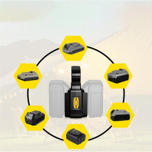 Adattatore Power Wheel 2 In 1 per Batteria per da 20 V, Doppia Uscita di Tensione 18 V/20 V e 36 V/40 V per Robotica DIY.