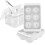 1 Set Eiswürfelform, Whisky-Eisform, Kugelförmige Eisform, mit Box und Clip, Auslaufsichere Runde Eisform, Weißes Set 1