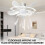 Ventilateur de Plafond avec Éclairage LED 40 W, Intensité Variable, 3 Vitesses et 3 Couleurs, Télécommande Incluse. 5