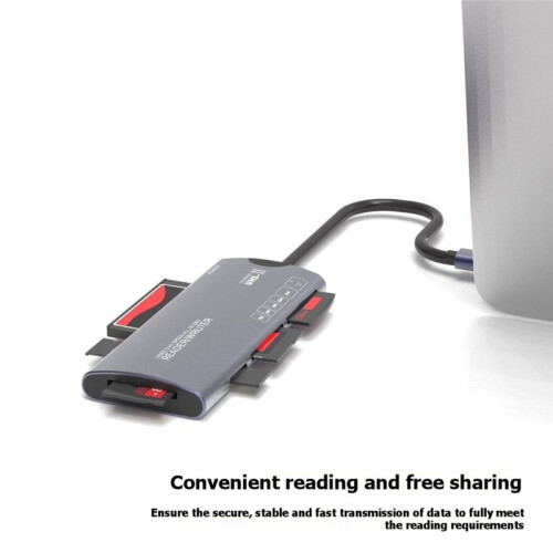 6 in 1 USB Multifunctional Reader /TF/XD/CF/M2 Memory Card Adapter for Cameras Computers High-Speed Data Transfer 1