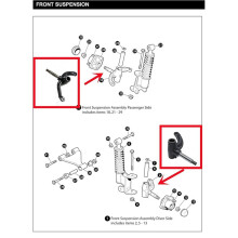 Cart Spindle Assemably for EZGO RXV Driver Side & Passenger Side Replace 607413 611271 Cart Accessories