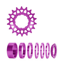 Kits de conversion de pignons à vitesse unique pour-18T Violet