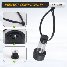 10 Paquets de Lampe Solaire LED Lumières de Piscine Étanches Lampe de Décoration de Jardin de Clôture de Piscine Extérieure pour Cour