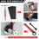 6 Pcs Plumbing Tools Kit with Angle Stop Wrench & 1/2-Inch Compression Sleeve Puller,Plumbers Wrench, Sandpaper 4