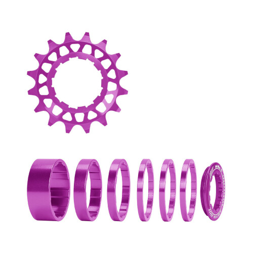 Kits de conversion de pignons à vitesse unique pour-16T Violet