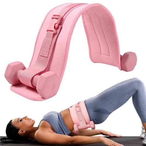 Exercise Hip Thrust Belt - Dumbbell Hip Thrust Belt, Thicken & Widen, Comfortable for Dumbbells, Kettlebells 1