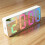 Digital Alarm Clock with LED Display, Voice Control, and Temperature Display for Home and 5