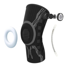 Genouillère flexible de compactage pour soulager-Noir Gauche XL