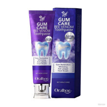 Fluoride-Free Bee Venom Gum Care Toothpaste, 100g Whitening Toothpaste for Fresh Breath & Plaque Removal