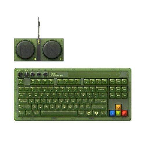 8BitDo Retro 87 Mechanical Keyboard RGB Backlight Hot Swappable Wireless  2.4G USB-C Keyboard for Windows PC Tablet 1