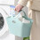1set Portable Plastic Bathing Basket Bathroom Storage Student Dormitory Shower Organizer Handheld Laundry Hamper 2