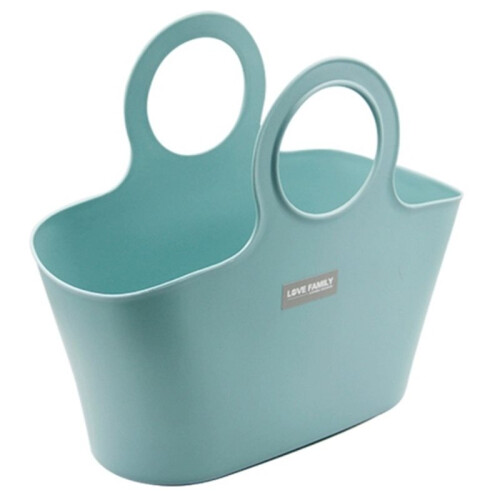 1set Portable Plastic Bathing Basket Bathroom Storage Student Dormitory Shower Organizer Handheld Laundry Hamper 2