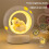 Sleeping Cat Night Light USB Charging Bed Light Adjustable LED Light Tap Light for Bedrooms Warm White 2
