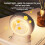 Sleeping Cat Night Light USB Charging Bed Light Adjustable LED Light Tap Light for Bedrooms Warm White 7