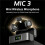 Microfono Lavalier Wireless, Cancellazione del Rumore AI, Display Digitale, Microfono da Giacca per Registrazione di Streaming e Vlog 4