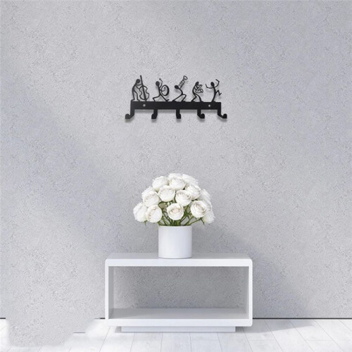 Wall-Mounted Coat Rack, Wall-Mounted Key Rack, Coat Rack Hook, Hanging Storage Gift Home Decoration 1