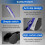 Brake Caliper Compression Tool, Caliper Piston Compressor Tool with 2 Hooks, 360Adjustable Brake Caliper Tool, 1 Set 8