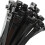 200pcs Self-Locking Nylon Tie Black Cable Tie Fastening Ring Cable Tie Zip Wraps Strap Nylon Cable Tie Set 6
