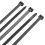 200pcs Self-Locking Nylon Tie Black Cable Tie Fastening Ring Cable Tie Zip Wraps Strap Nylon Cable Tie Set 7