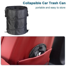 Poubelle Pliable et Portable, Résistante à L'Eau, Idéale pour la Randonnée, les Pique-Niques et le Coffre de Voiture, 1 Pièce