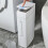 Bathroom Crevice Trash Can Space Saving Compressed Trash Can with Toilet Brush Narrow Trash Can Garbage Container 6