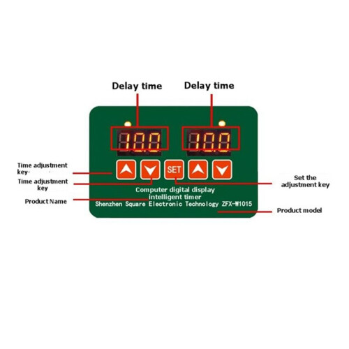 Microcomputer Digital Display Intelligent Timer ZFX-W1015 Adjustable Thermostat Temperature Controller 110-220V 1