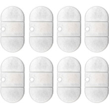 Ersatz für Haustierbrunnen, Vierfachfilter-Set, Katzenbrunnenfilter-Ersatzset, für Katzen, 8-Teilig