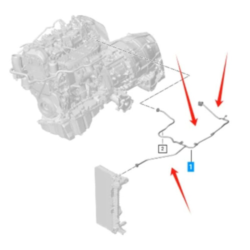 Radiator Hose 95B122909E for  Macan 1
