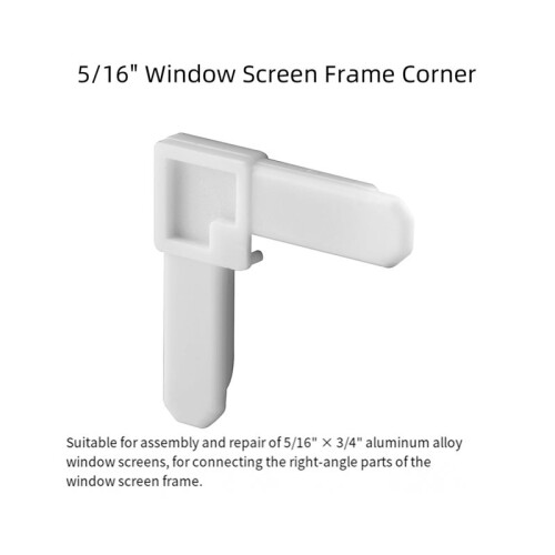 100Pack Screen Frame Corner Replacement 5/16 in X 3/4 in for Window/Door Screen Corners for Sliding/Casement Window 2