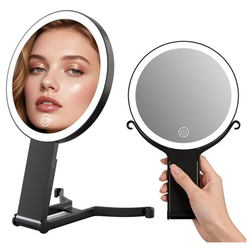 Makeup Mirror with Lights, 20X/1X Double Sided Magnifying Makeup Mirror with 3 Color Lighting and Adjustable Brightness 2