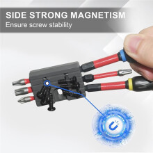 2 Porte-Embouts Magnétiques (6 Trous Magnétiques) - Compatible avec les Fixations à Clip Ceinture, Porte-Embouts de Perçage
