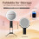 Makeup Mirror with Lights, 20X/1X Double Sided Magnifying Makeup Mirror with 3 Color Lighting and Adjustable Brightness 10