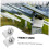10Pcs Aluminum Alloy Solar Panel End Clamps for PV Module Mounting System 5