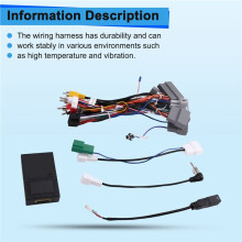 Car Radio CAN Bus Decoder CANBus Power Cable Canbus Adapter Wiring Harness for 2016-2019 CRV 2017-2021