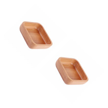 2Pièces En Bois Polyvalent Pour Fruits Repas