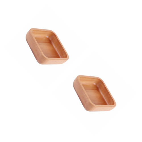 2Pièces En Bois Polyvalent Pour Fruits Repas