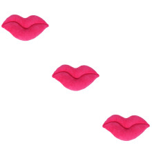 3Pièces Bouche Rose Peluche Pour Salon Chambre