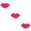 3Pièces Bouche Rose Peluche Pour Salon Chambre 1