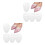 4Paires Coussinets Pied Silicone Transparent Talon Chaussures 1