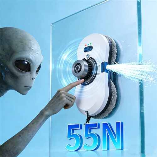Automatic Window Cleaning Robot Clean Window Scrubber Cleaner Vacuum Cleaner Appliance Remote Control Cleaner C US Plug 1