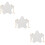 3Pièces Sacs Étoile Blancs PVC Crossbody 1