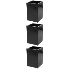 3Pièces Rangement Noir Pour Brosse Et Stylo