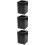 3Pièces Rangement Noir Pour Brosse Et Stylo 1