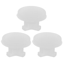 3Pièces Bouchons Silicone Blancs Pour Boîtes Repas Isolées Étanches